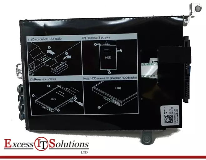 Genuine Dell SATA Hard Drive Cable 0YCJN 00YCJN w/ 2.5" SSD HDD Caddy Carrier