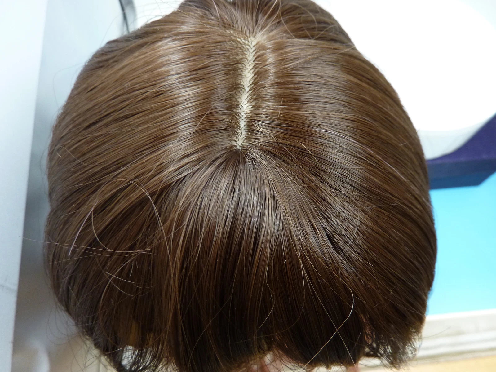 FULL WIG BROWN/PINK AMBRE-APPROX 20"