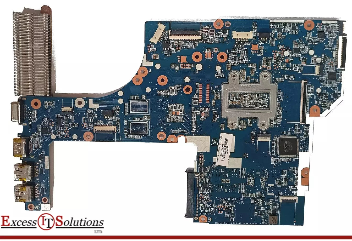 NOT WORKING/FOR PARTS HP Probook 450 G3 motherboard with heatsink Intel i3