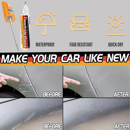 2 X Silver Car Touch Up Paint Pen 0.8oz 2-in-1 Scratch Repair Fill & Paint Quick