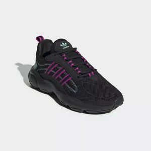 Adidas Originals Women's Black Pink HAIWEE Sneakers-UK5.5