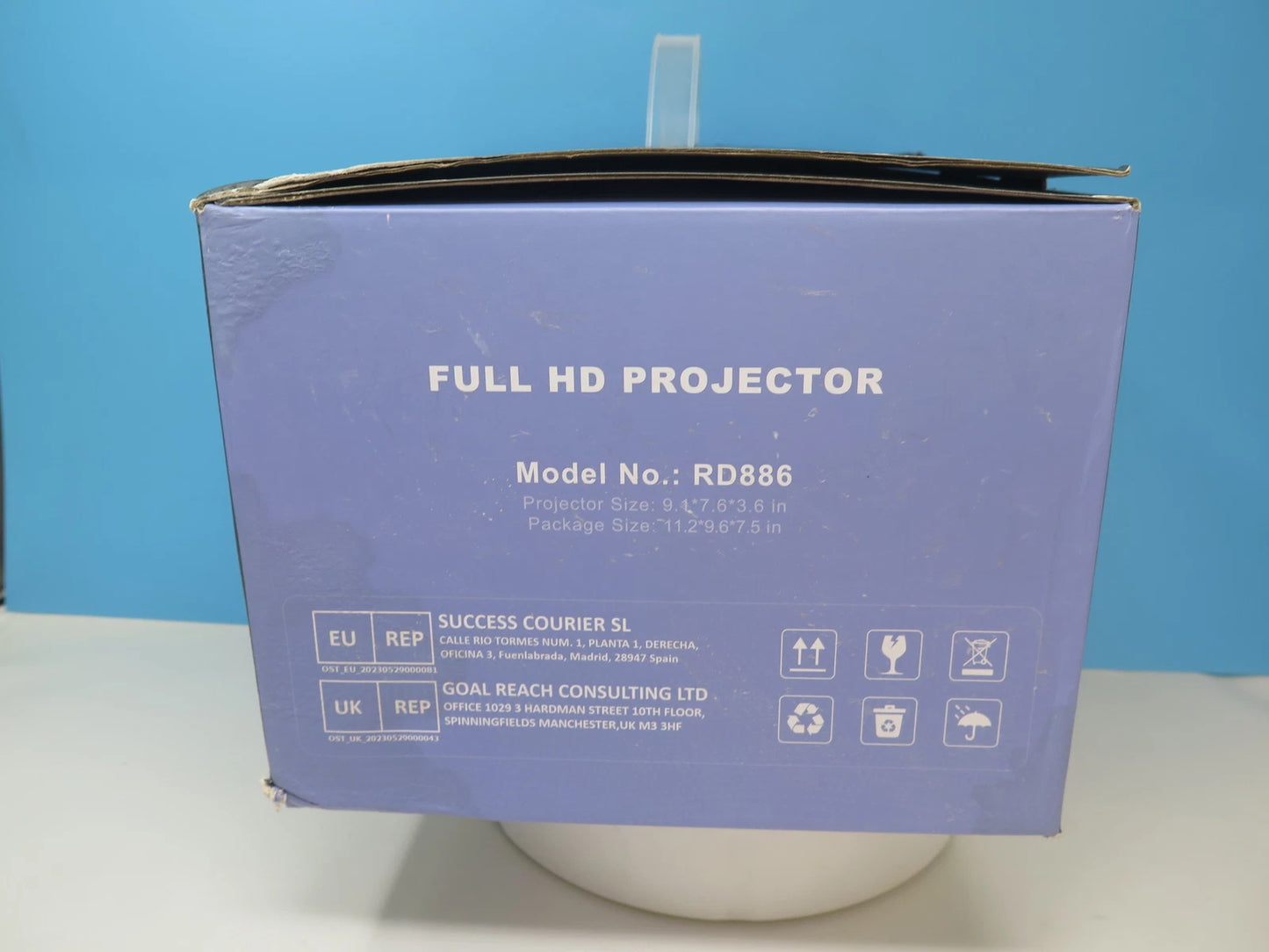 XUANPAD 2024 UPGRADED 5G WIFI BLUETOOTH PROJECTOR-RD886