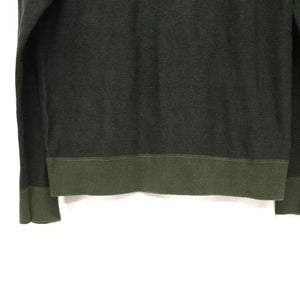 Calvin Klein half zip organic cotton jumper Green M