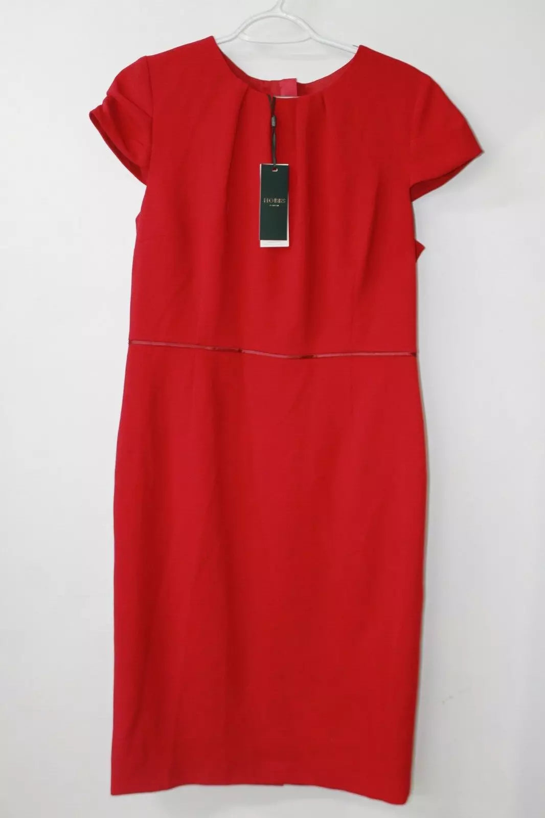 Hobbs JOAN SHIFT DRESS UK 14 POPPY RED