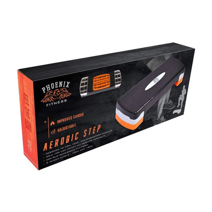 Phoenix Fitness 2 Levels 10/15cm Aerobic Stepper - Black