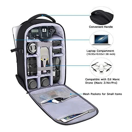 Mosiso Camera Backpack, DSLR/SLR/Mirrorless Photography Camera Bag 15-16 inch