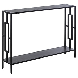 HOMCOM Industrial Console Table with Storage Shelf