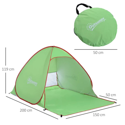 Outsunny Pop Up Tent-GREEN A20-036GN