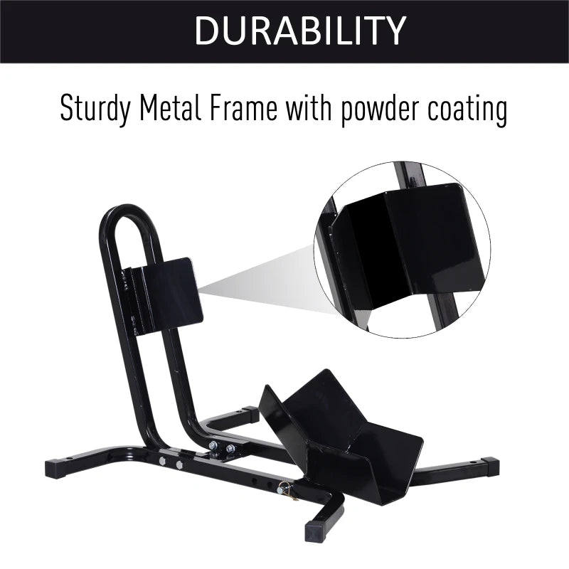 HOMCOM Metal Motorcycle Motorbike Wheel Chock Locking Stand System