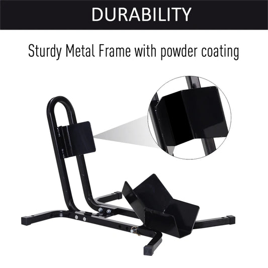 HOMCOM Metal Motorcycle Motorbike Wheel Chock Locking Stand System