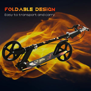 HOMCOM Kids Foldable Kick Scooter-371-046V00BK